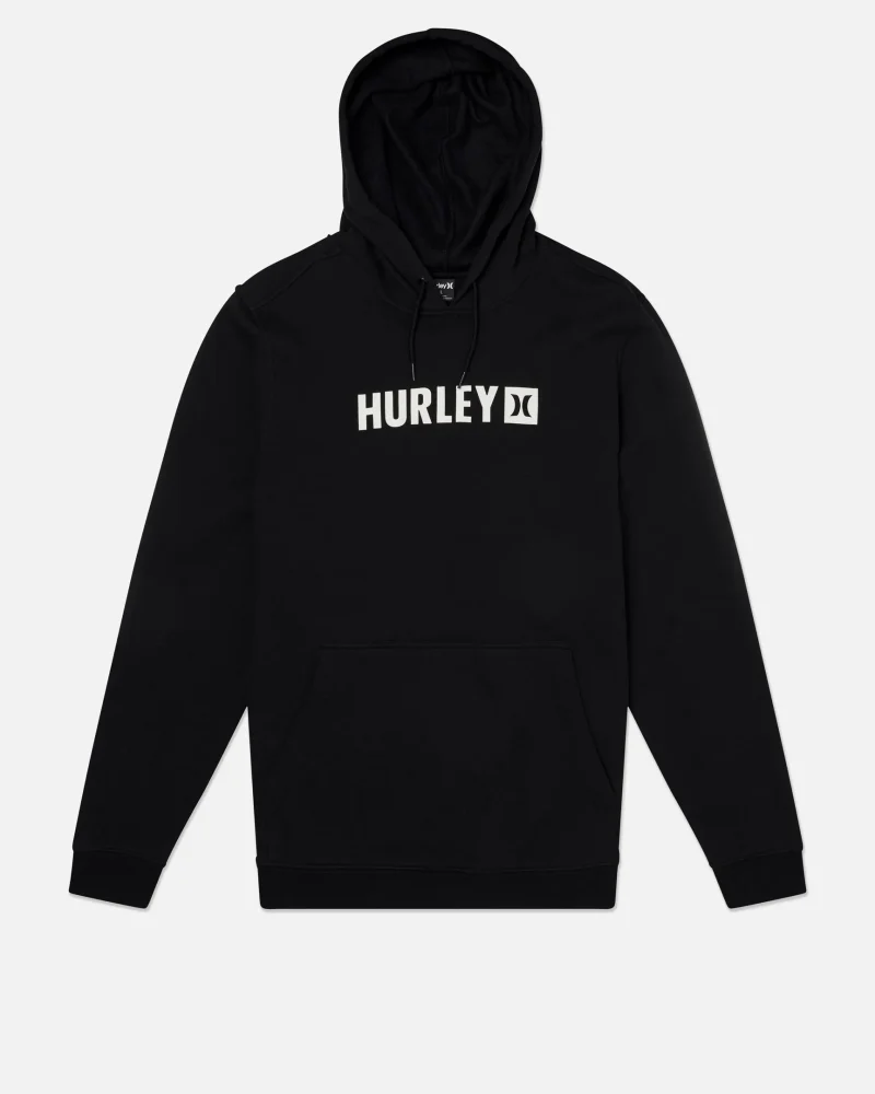 box fleece pullover hoodie