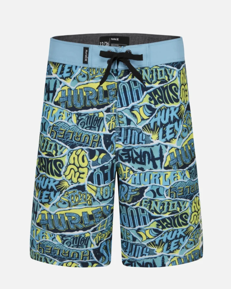 boys ripped sticker swim shorts