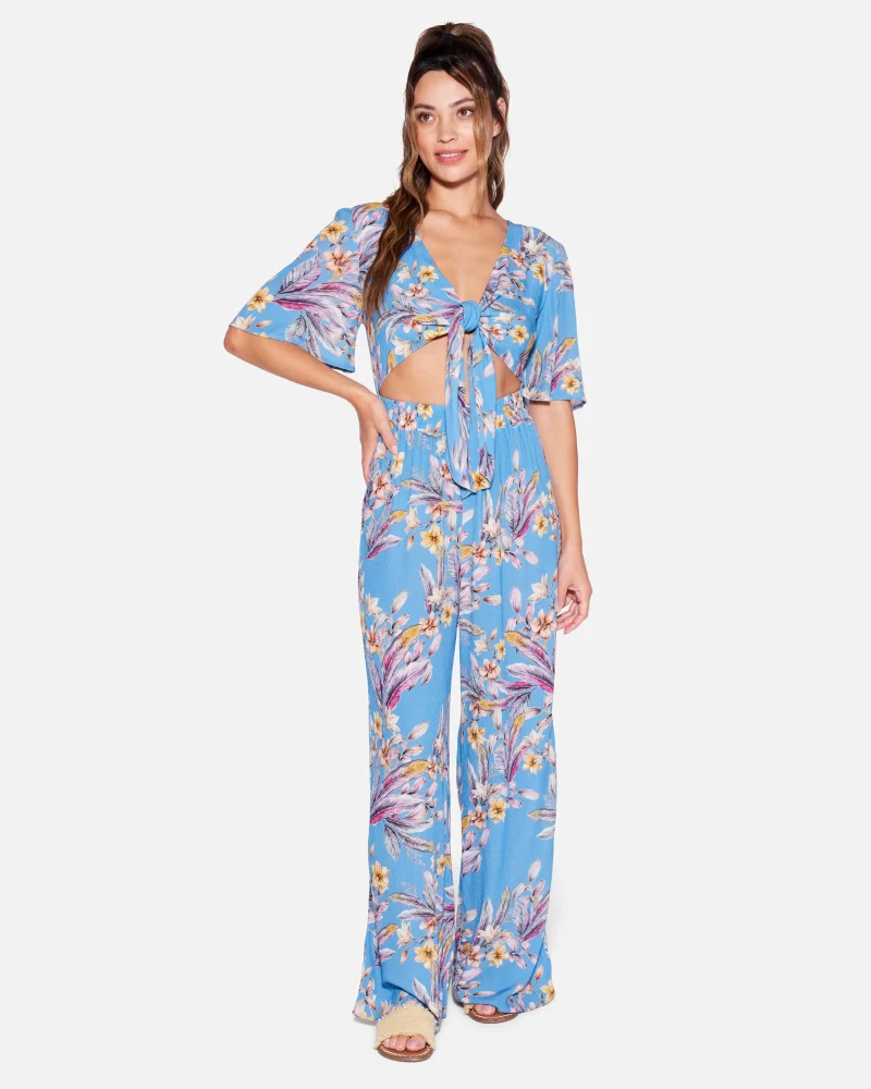 chic tie front floral jumpsuit scaled