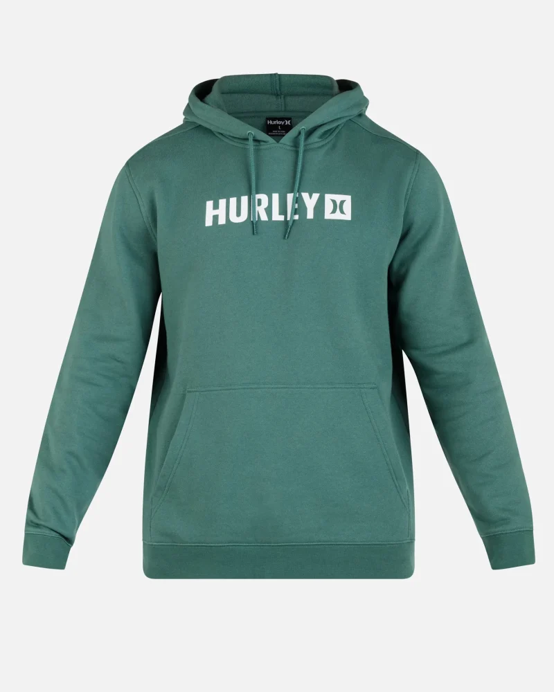 cozy box fleece pullover hoodie