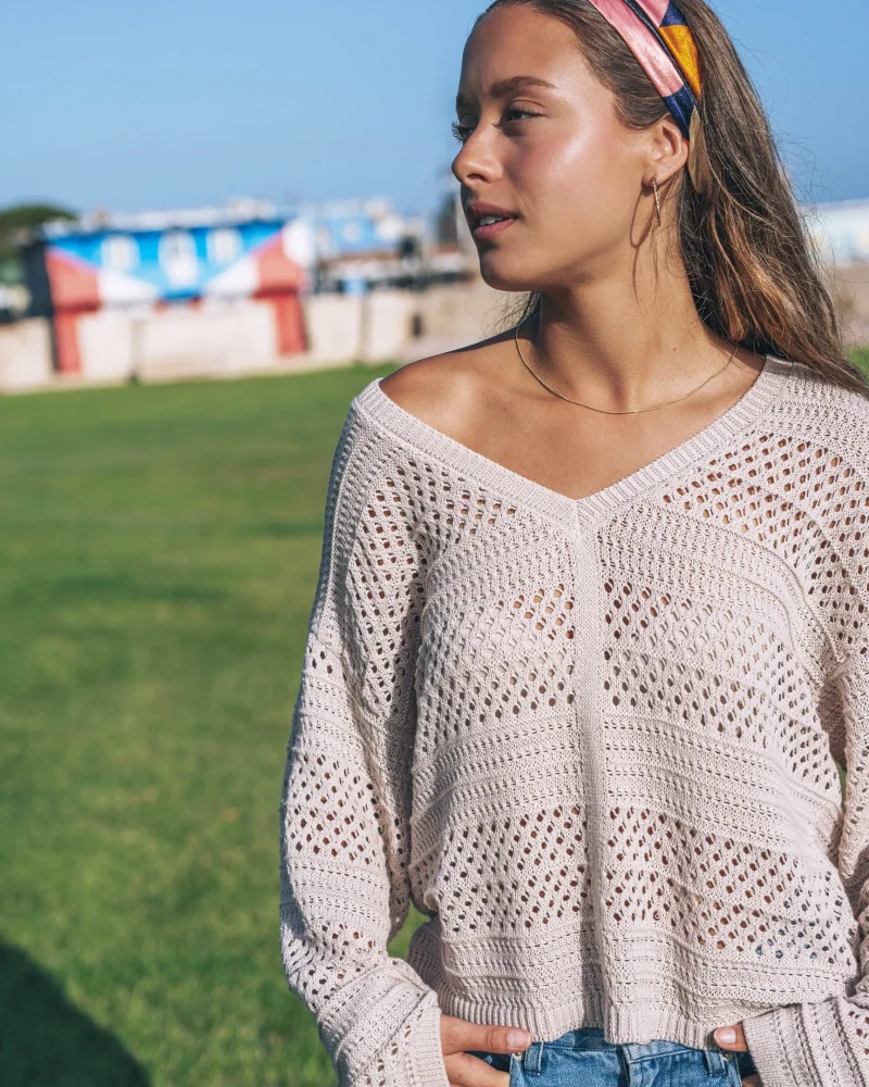 cozy crochet sweater for easy times