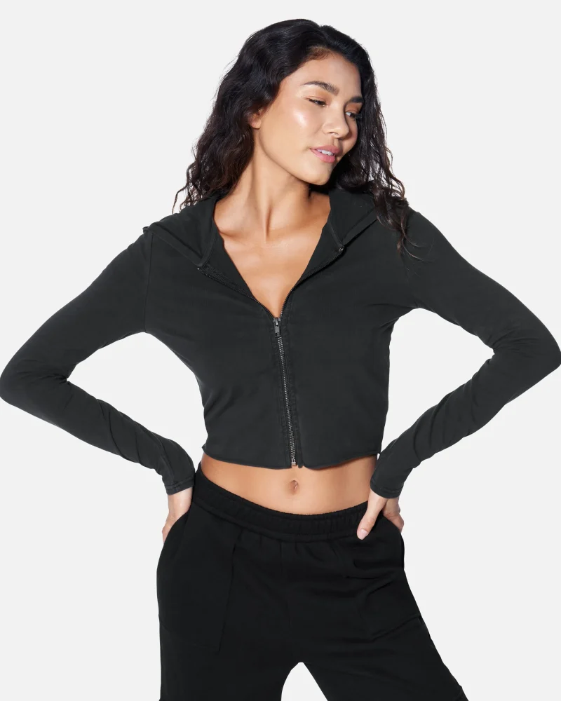 cropped zip up hoodie essentials scaled