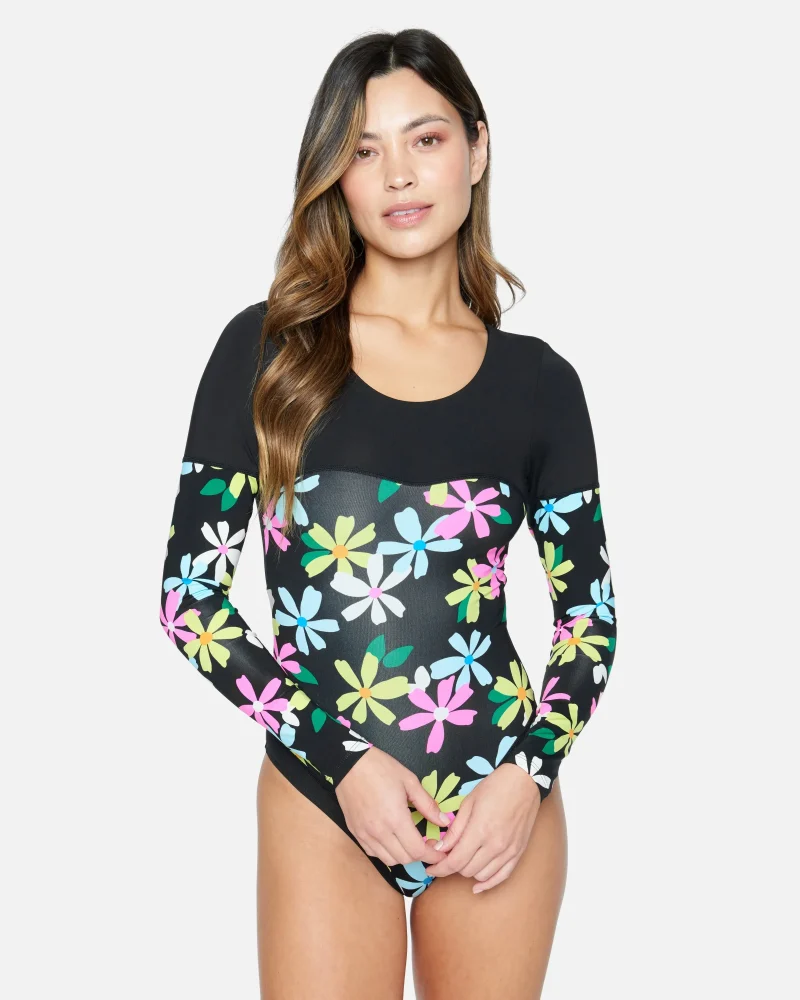 daisy pop long sleeve surfsuit for women scaled