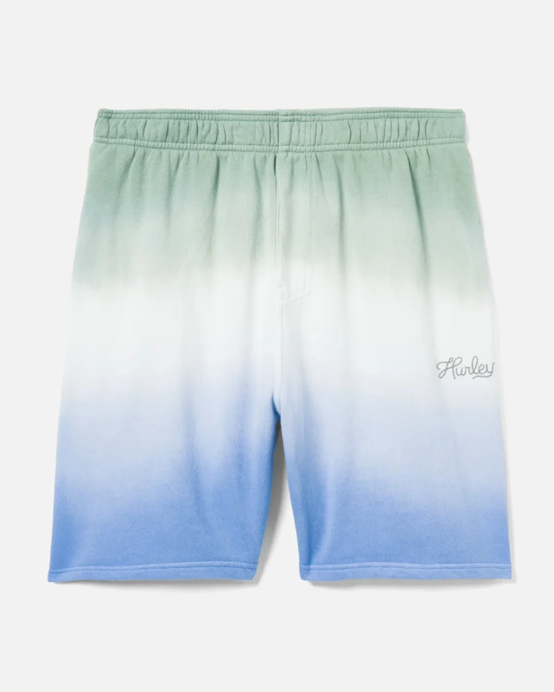 dip dye summer fleece shorts