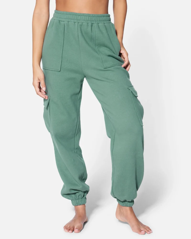 essential fleece cargo jogger pants scaled