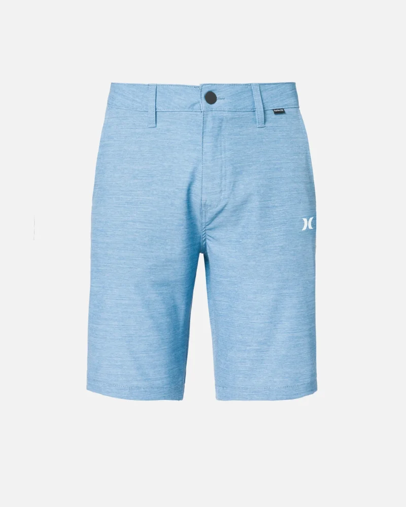 essential heather hybrid walk shorts