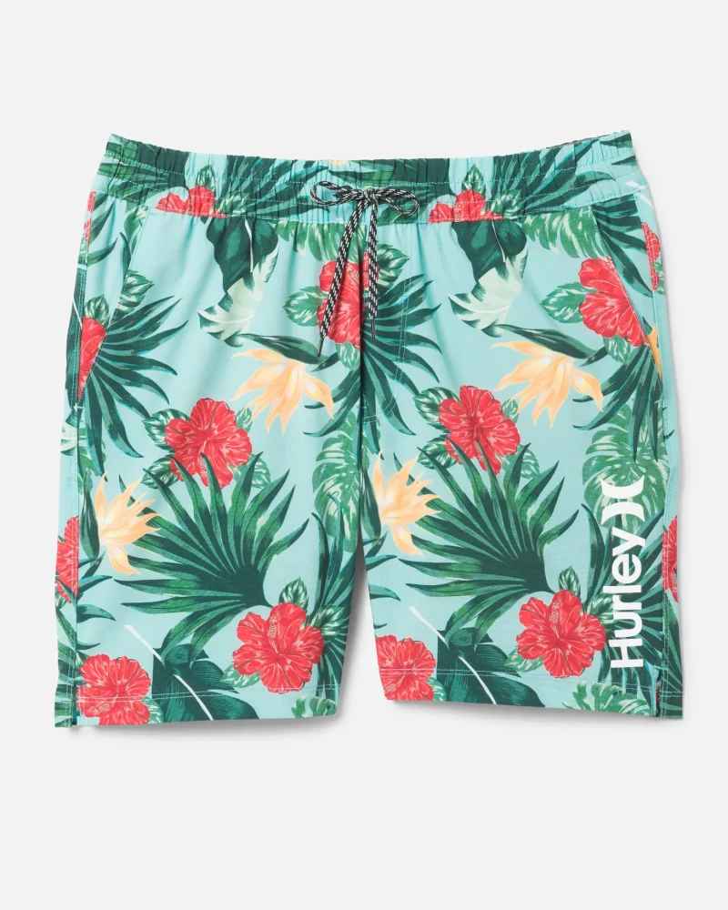 essential hibiscus swim boardshort 18