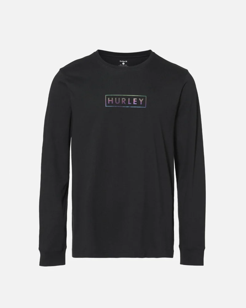 essential logo long sleeve graphic tee