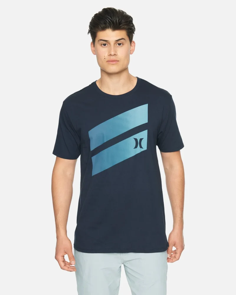 gradient icon slash premium short sleeve tee