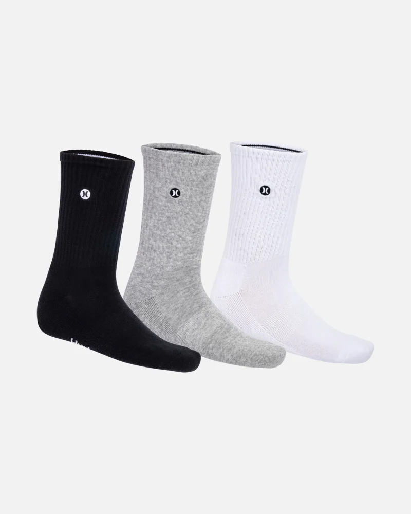 h2o dri 3 pack crew socks