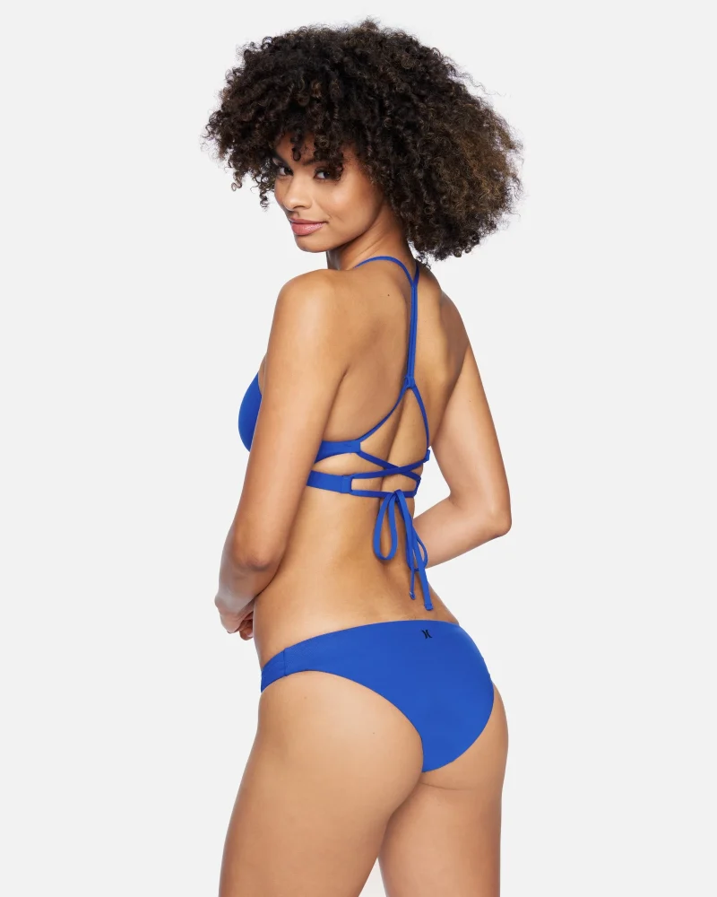 high waisted solid bikini bottom scaled