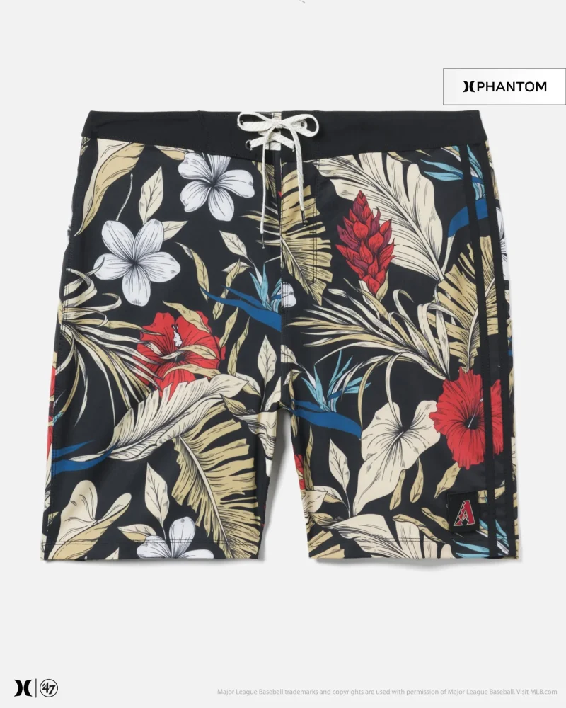 hurley 47 arizona diamondbacks paradise boardshorts 18