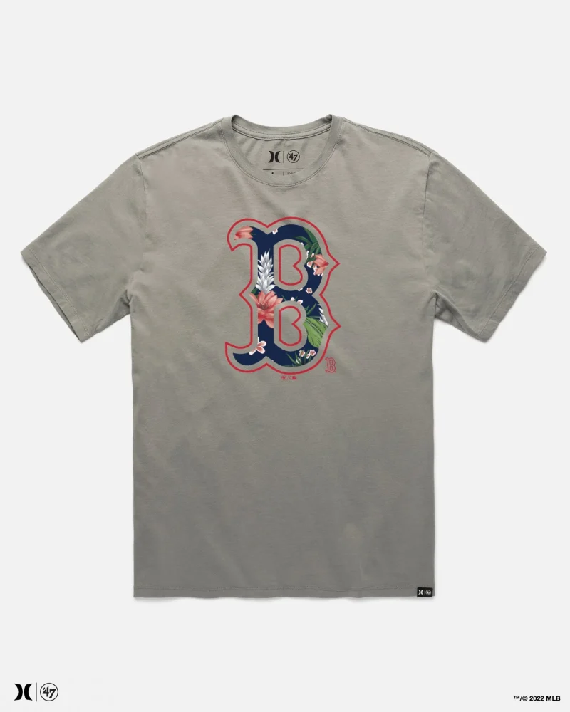 hurley 47 boston red sox short sleeve tee