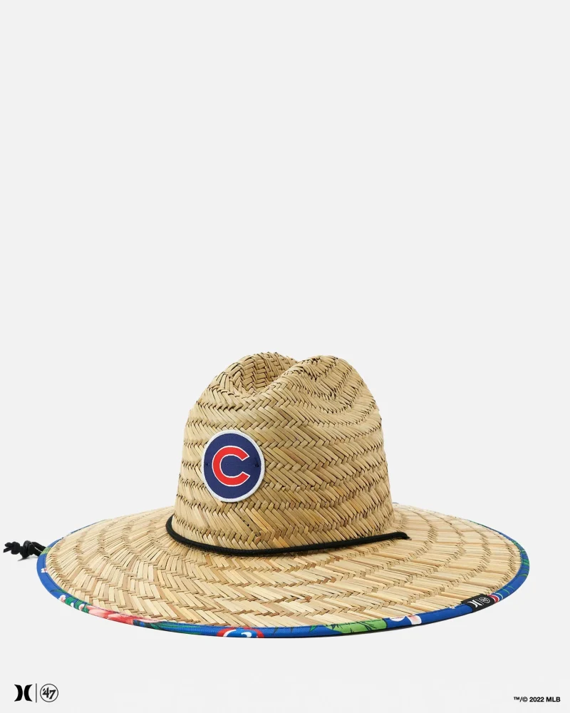 hurley 47 chicago cubs swell straw hat