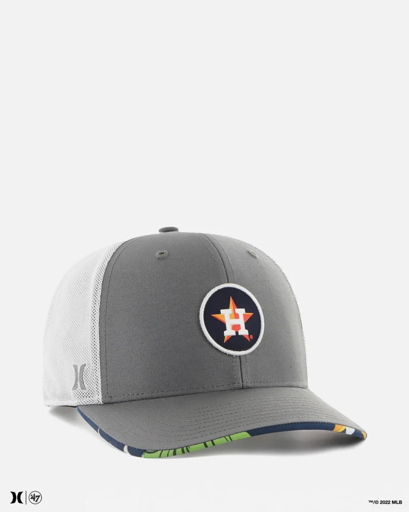 hurley 47 houston astros trucker hat