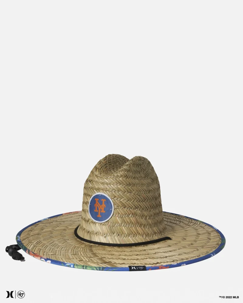 hurley 47ny mets swell straw hat