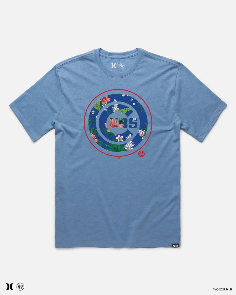 hurley chicago cubs short sleeve tee