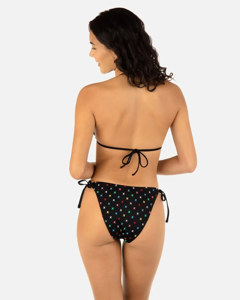 hurley icon cheeky side tie swim bottoms scaled