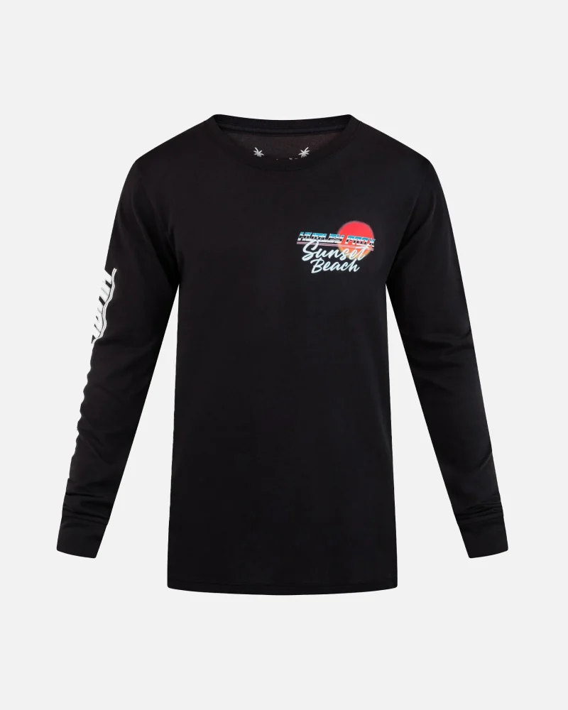 hurley pro long sleeve tee sunset beach