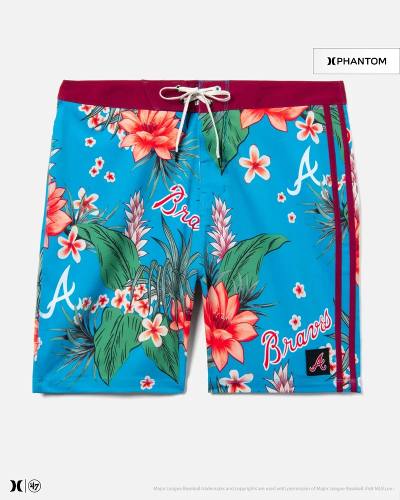 hurley x 47 braves phantom tropics boardshorts