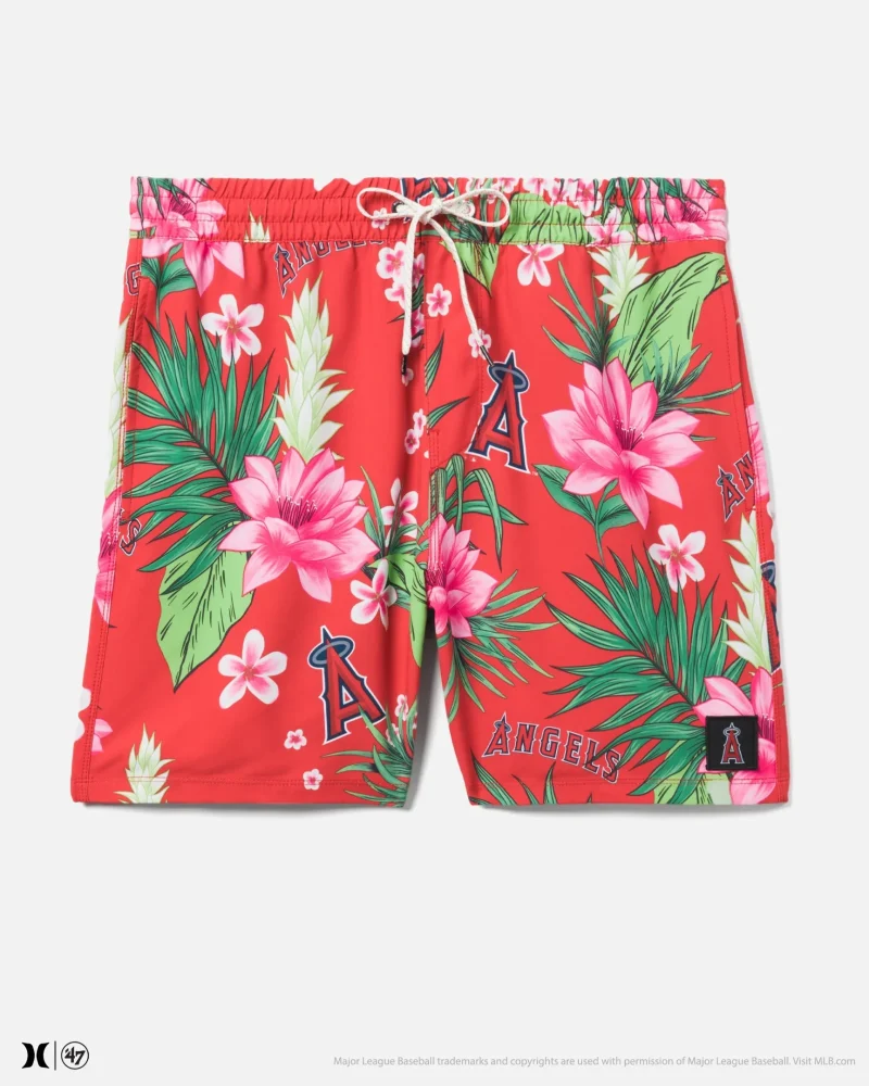 hurley x 47 la angels cannonball tropics volley boardshorts