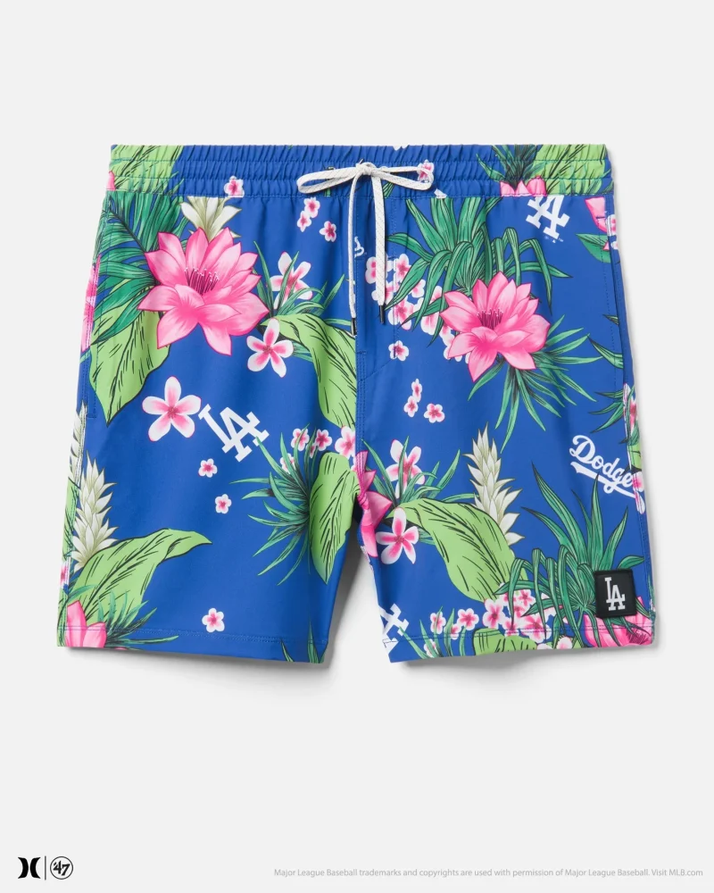 hurley x 47 tropics dodgers cannonball boardshorts