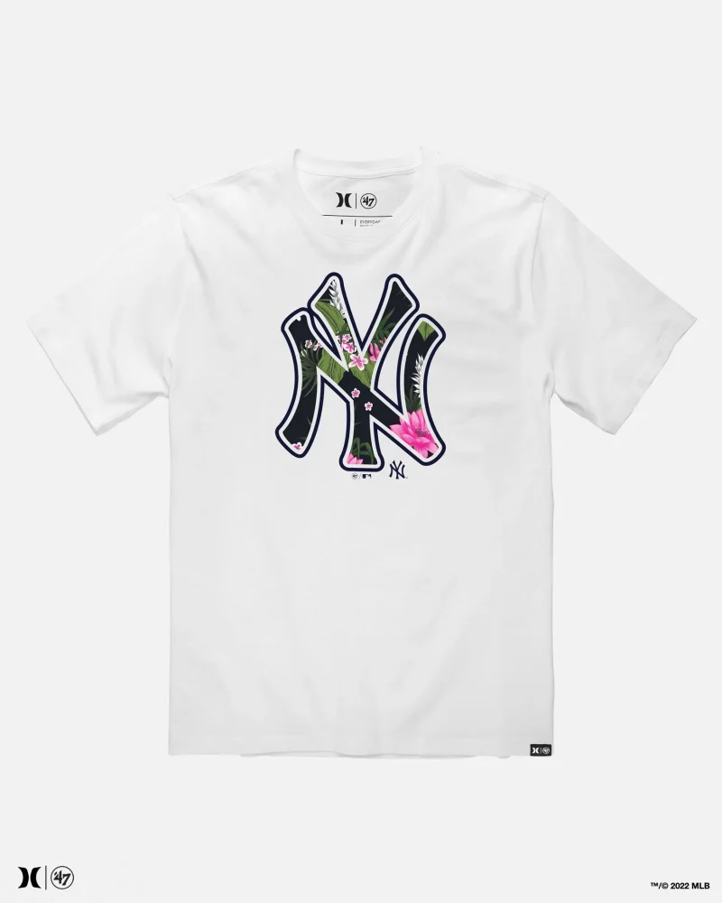 hurley yankees short sleeve t shirt 47 new york edition