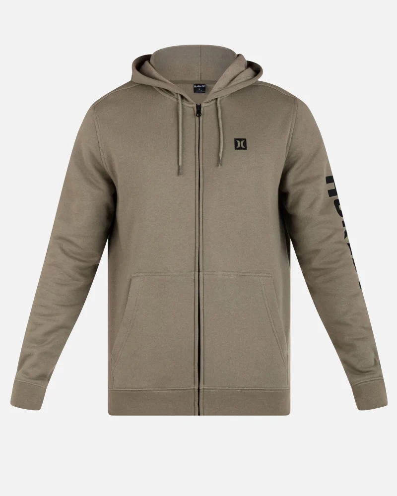 icon boxed fleece zip jacket