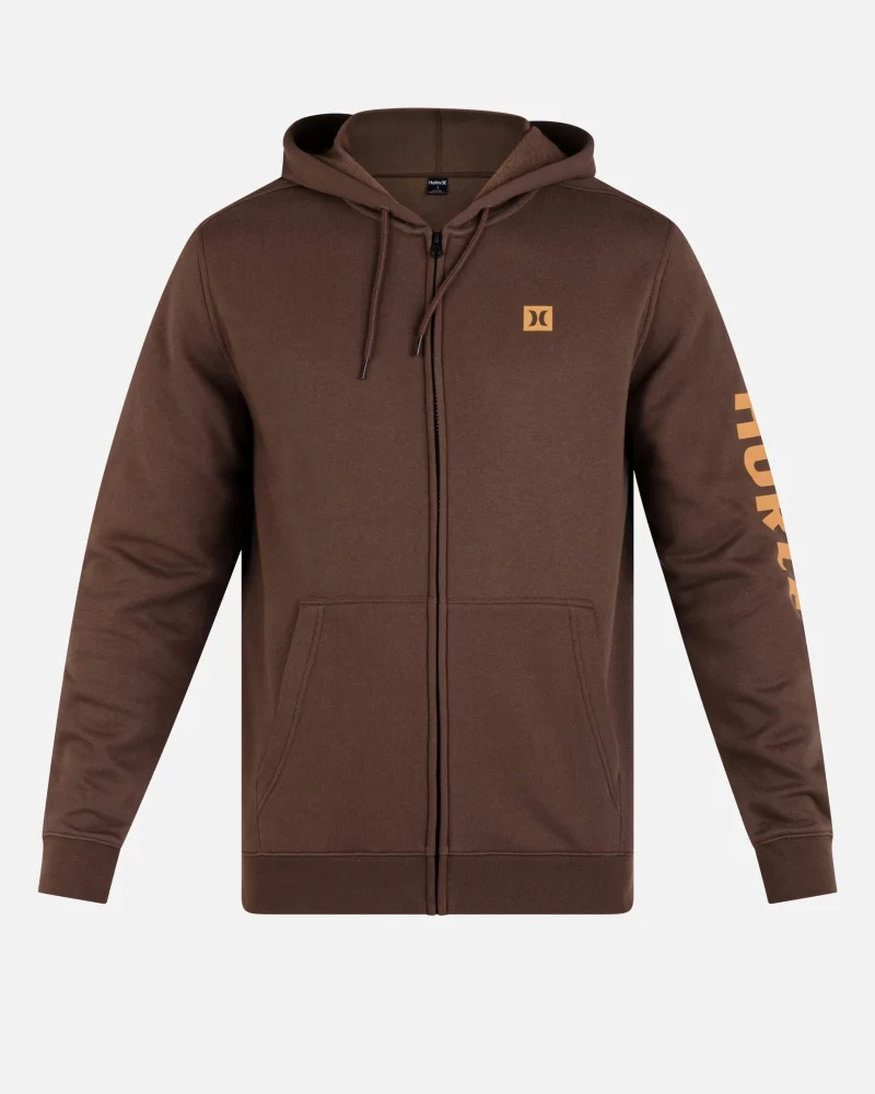 icon fleece zip up hoodie