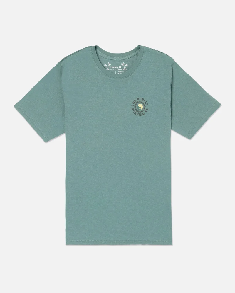 kelp circle slub short sleeve tee for everyday wear