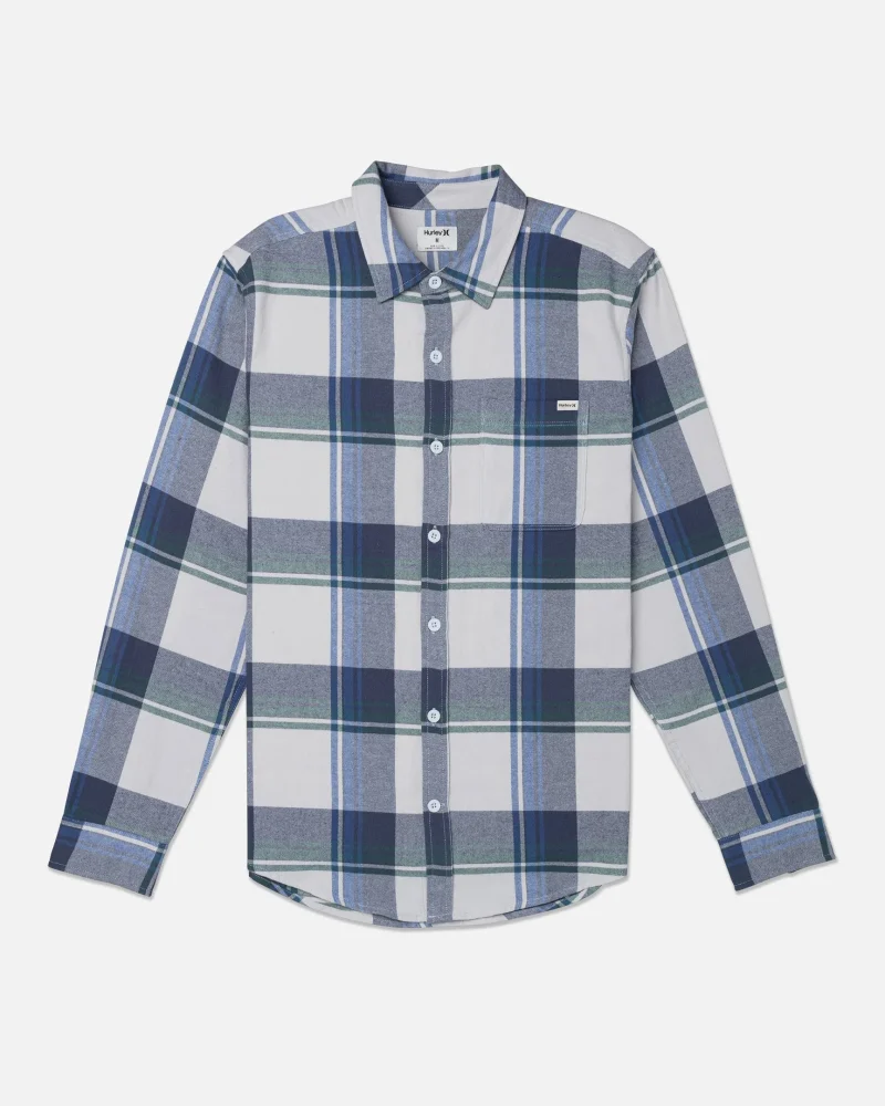 portland organic long sleeve flannel shirt