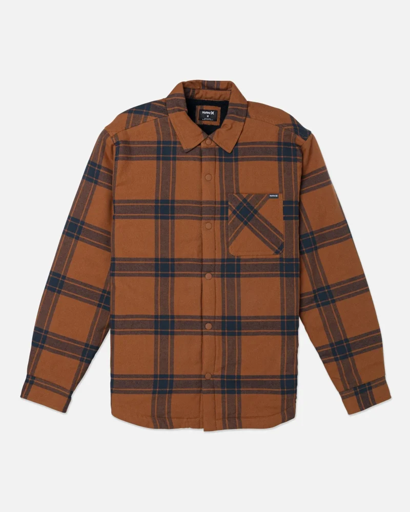 portland sherpa lined flannel jacket 1