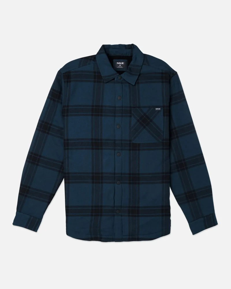 portland sherpa lined flannel jacket