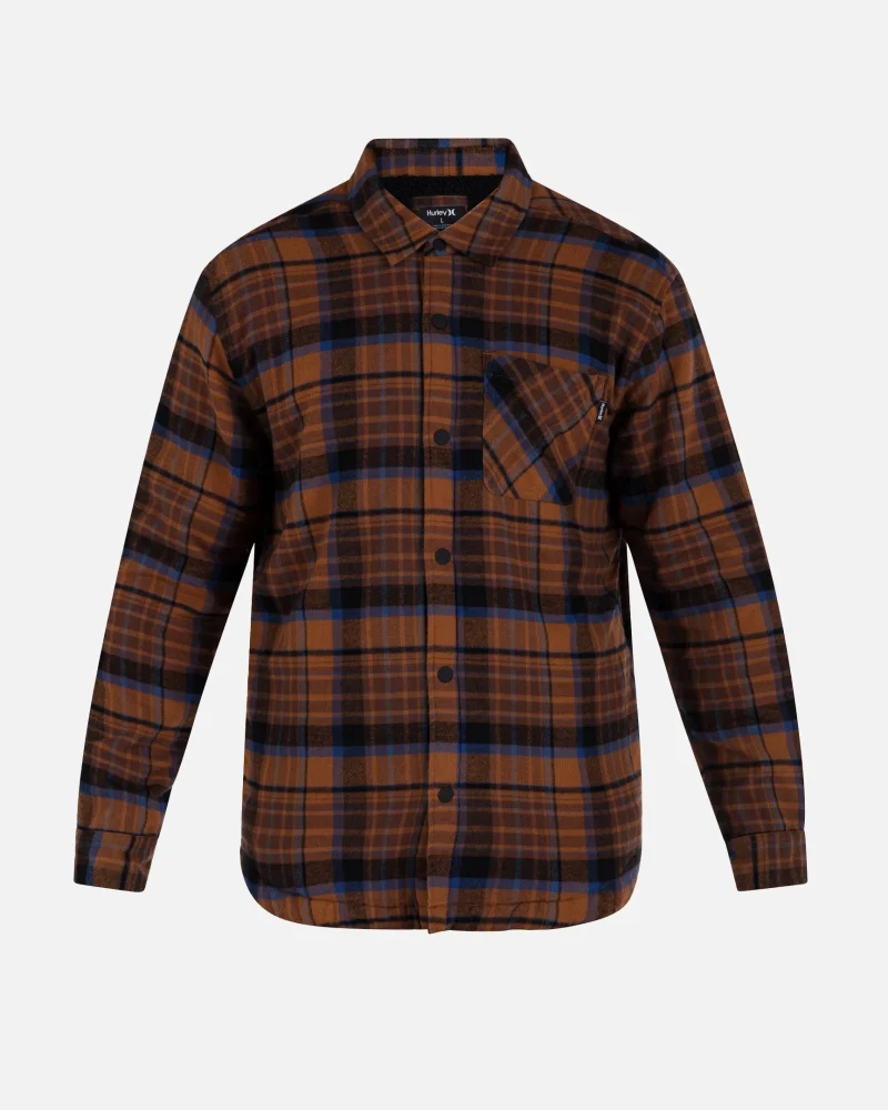 portona sherpa lined flannel jacket