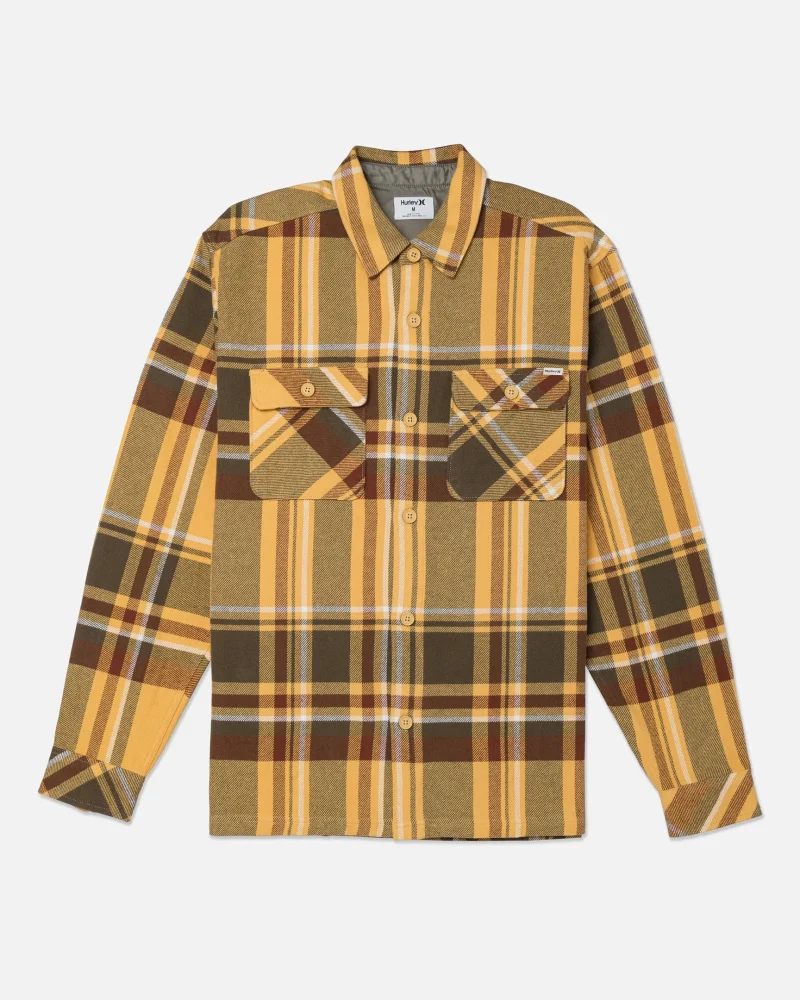 santa cruz shoreline long sleeve flannel shirt 1