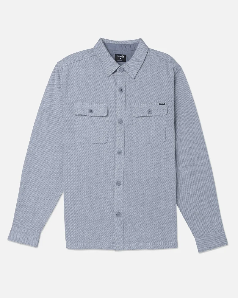 santa cruz twill long sleeve flannel shirt