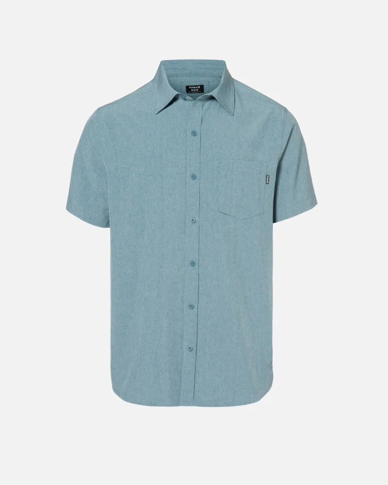 slub woven short sleeve shirt essentials 1