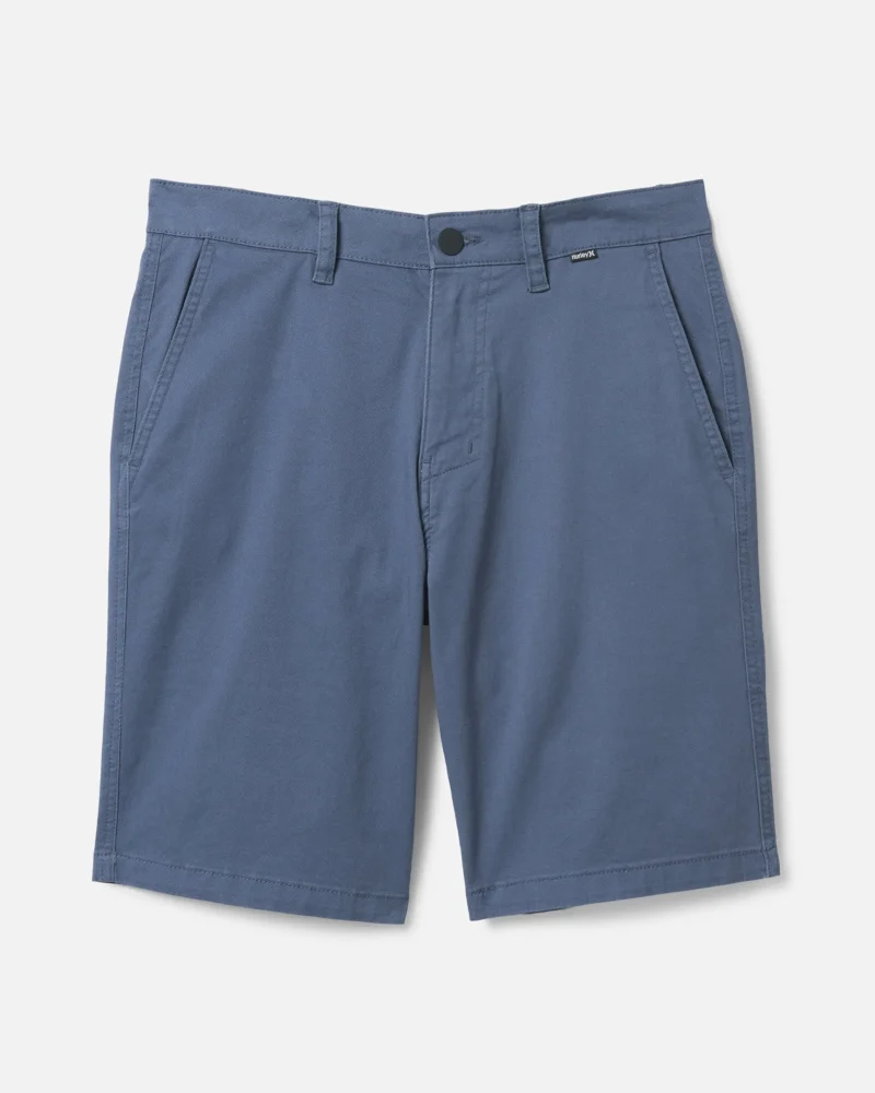 soft cotton twill walk shorts