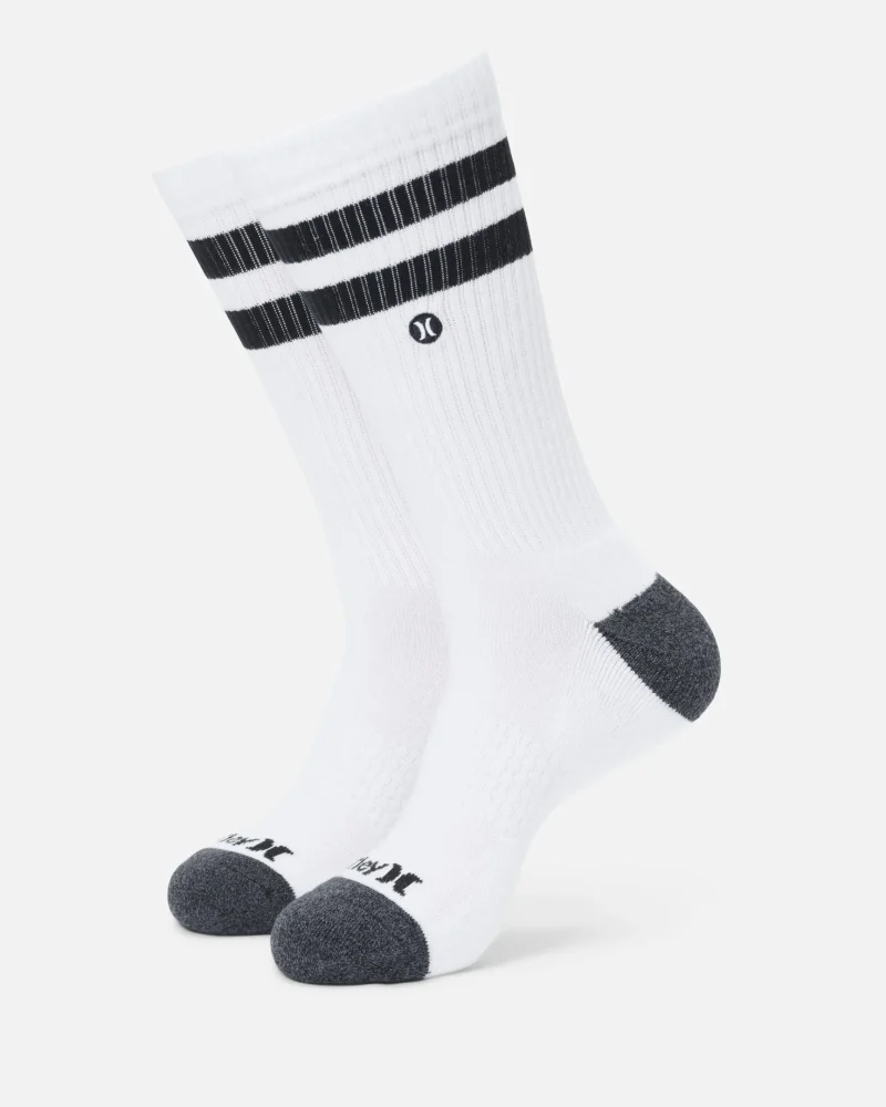 soft terry crew socks