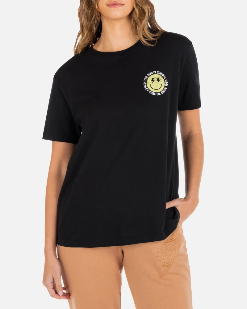 sunshine smiley girlfriend graphic tee scaled