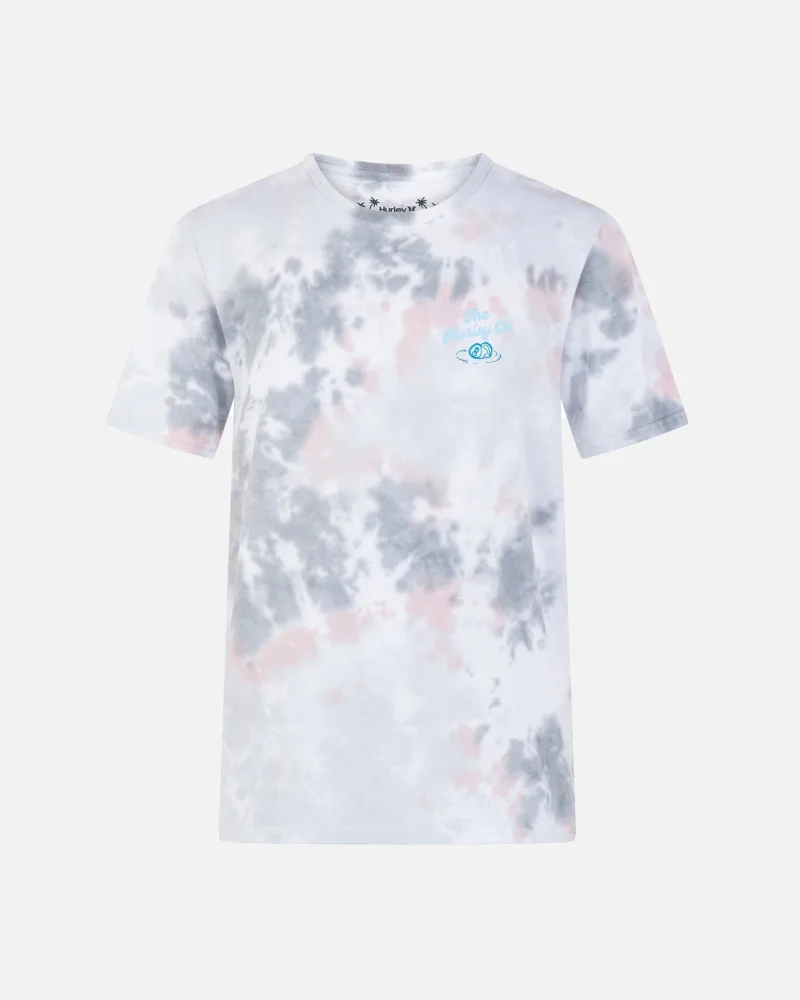 tie dye bottoms up short sleeve tee