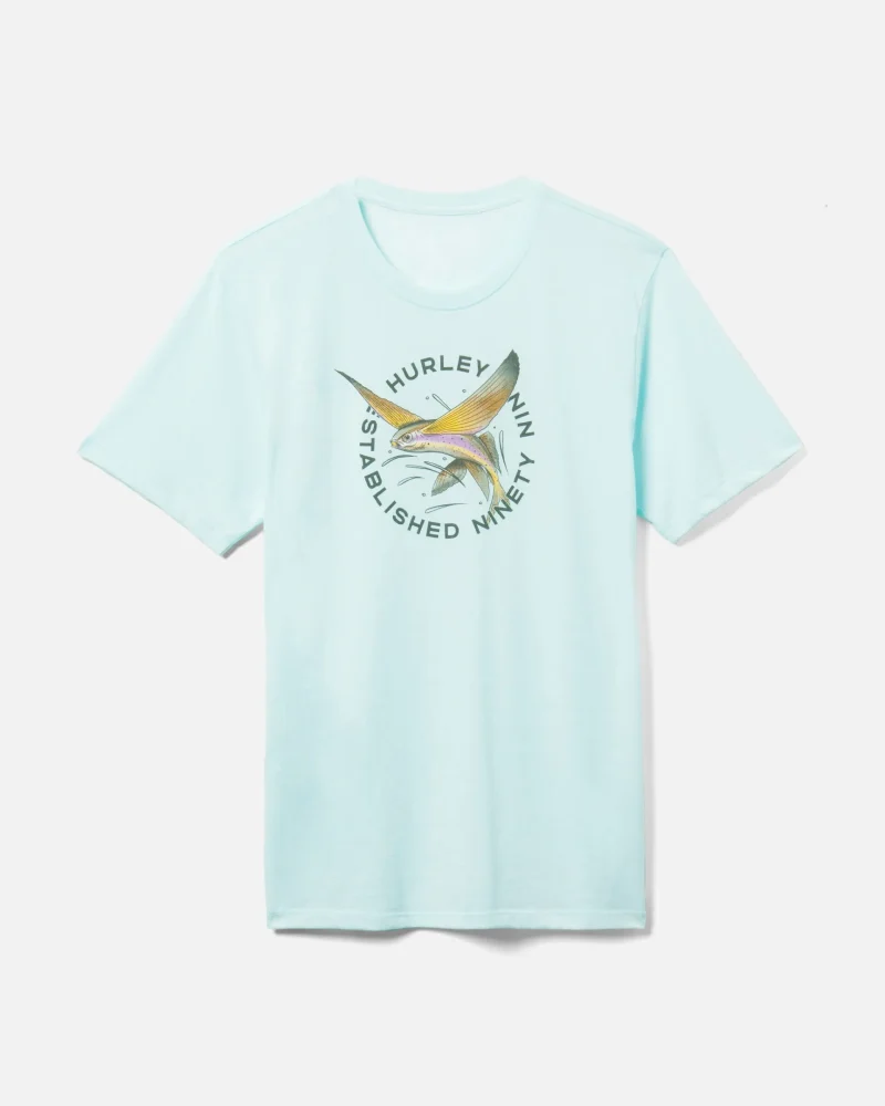 versatile washed flying fish t shirt comfortable everyday wear