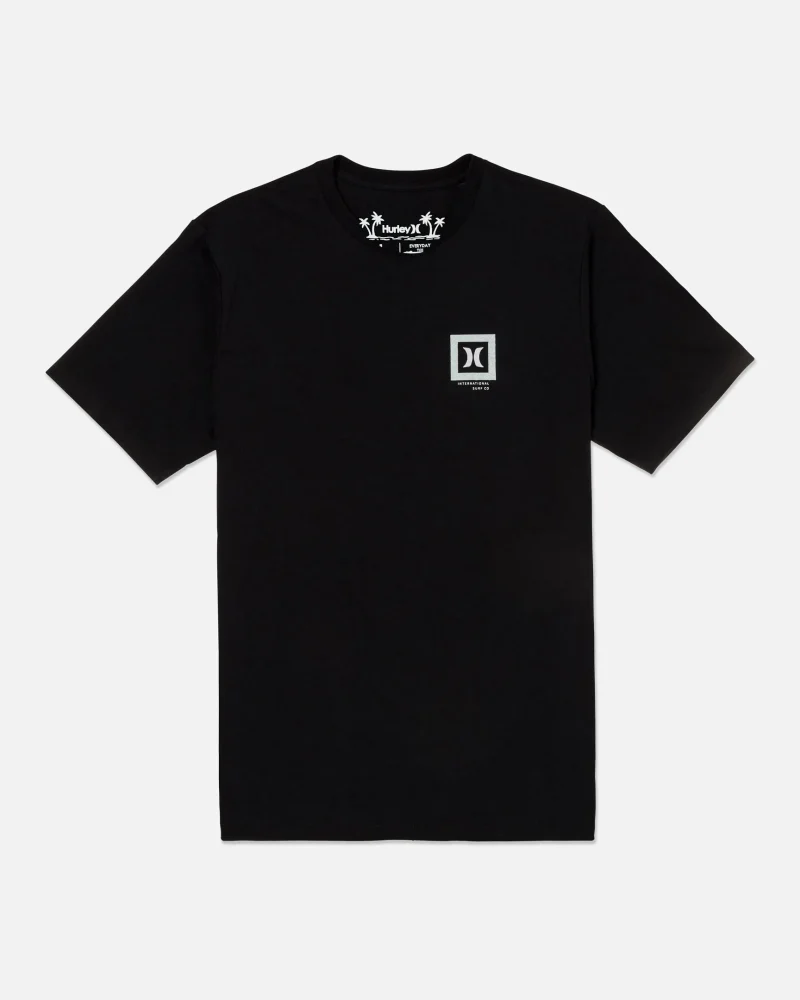 water resistant boxed slub short sleeve tee